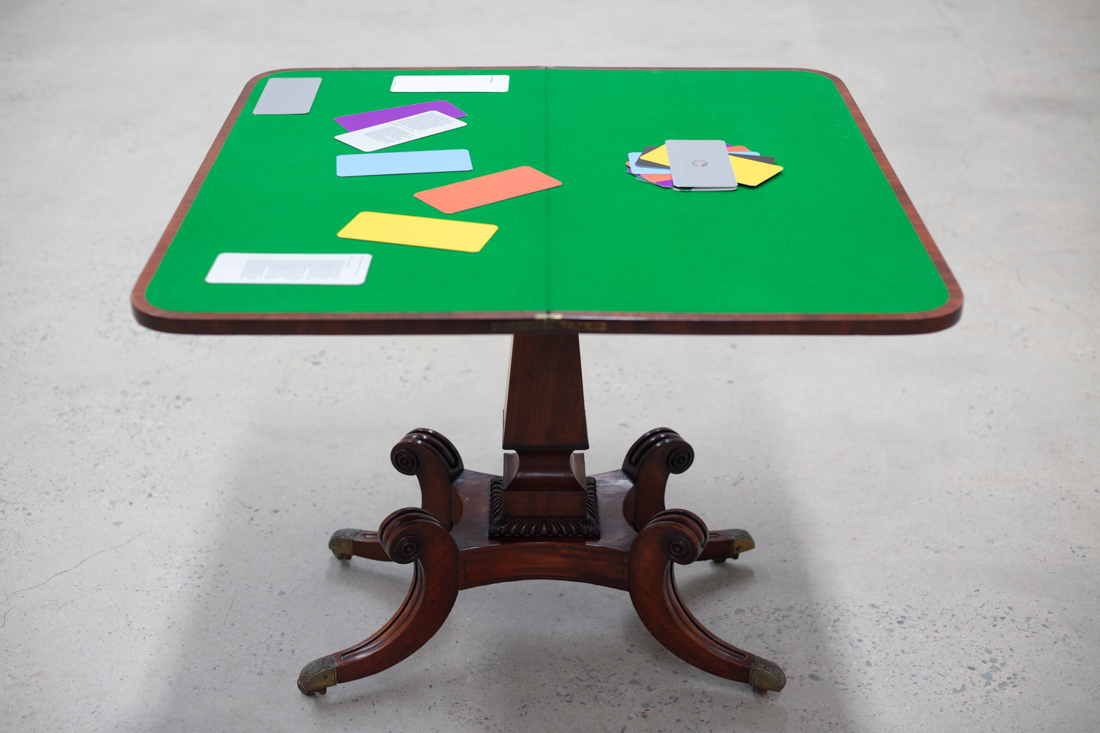 Installation view Agatha Gothe-Snape: UNDER THE SIGN OF WARNING, at The Commercial, Sydney, 2025