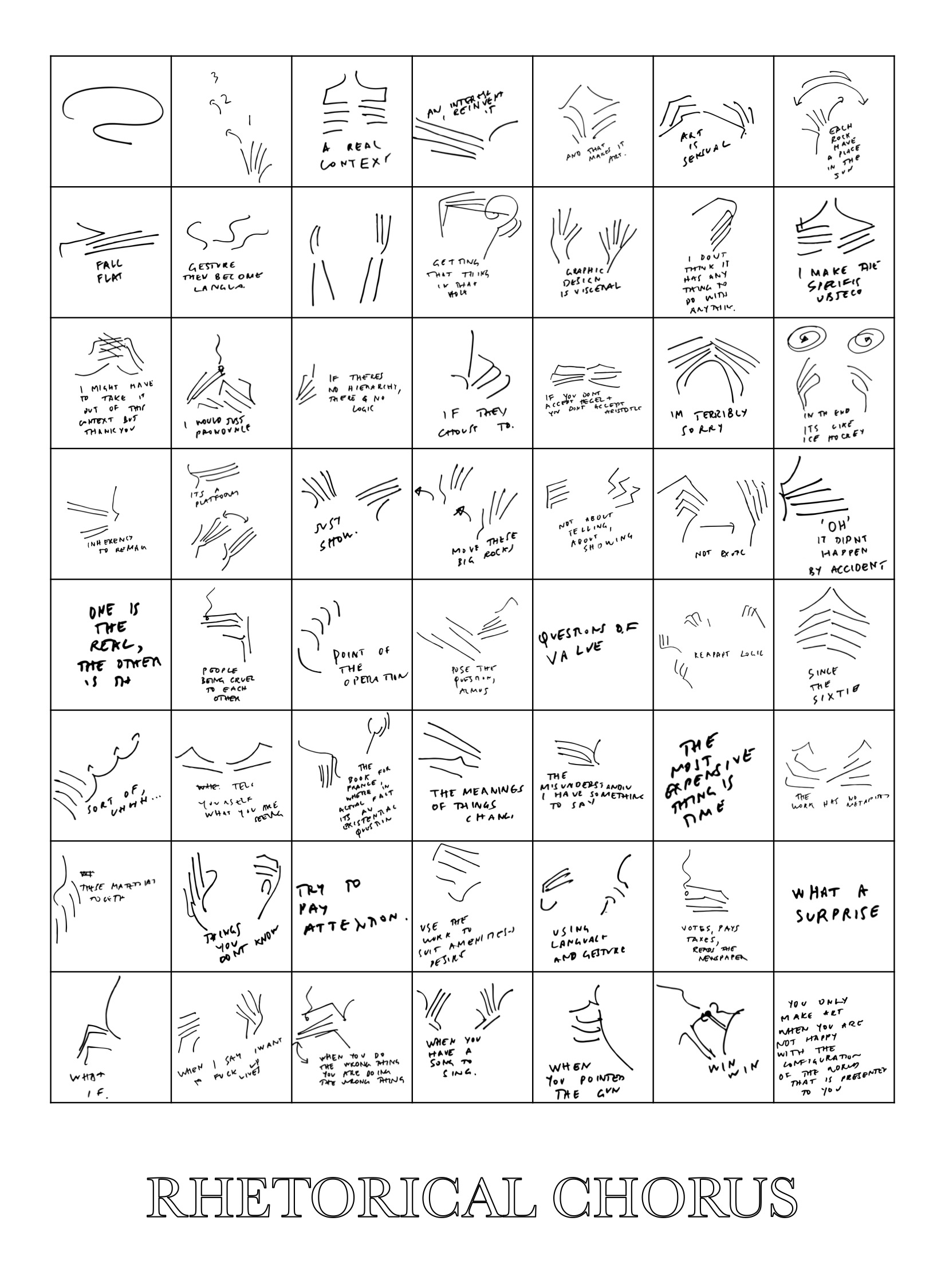 Agatha Gothe-Snape, All the gestures, 2015