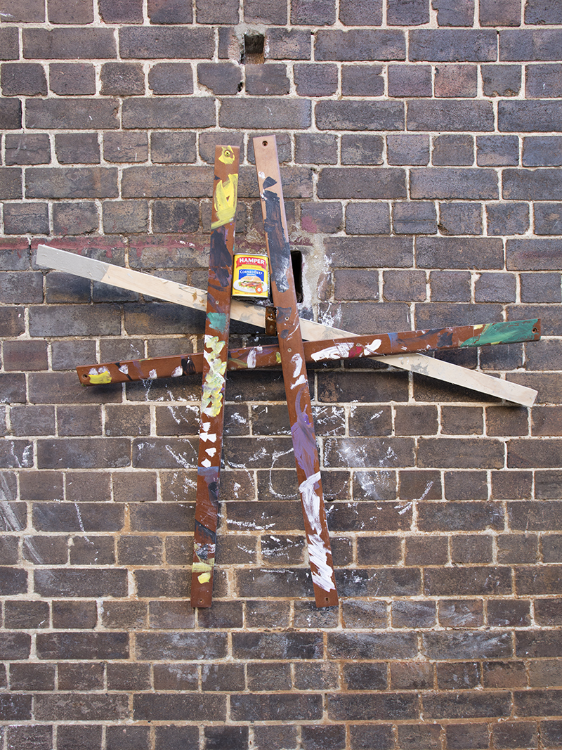 Oscar Perry, How many nails does it take to hang a painting of Christ?, 2018