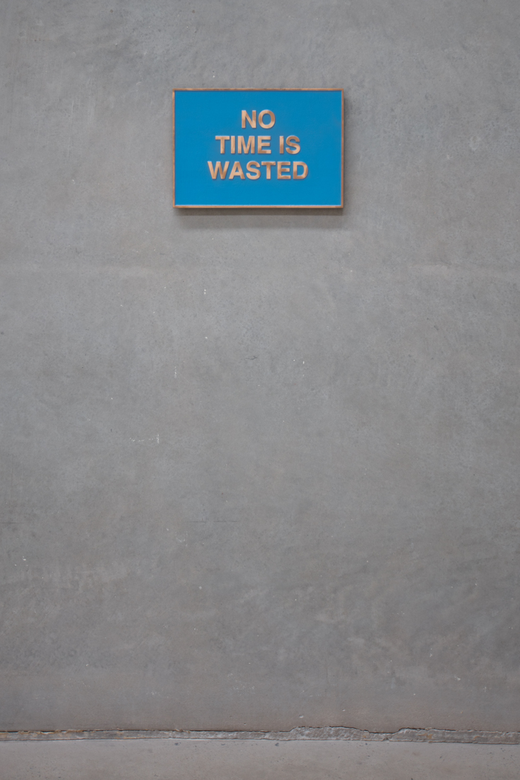 Installation view Agatha Gothe-Snape: UNDER THE SIGN OF WARNING, at The Commercial, Sydney, 2025