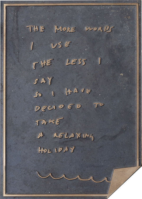 Agatha Gothe-Snape, More words, 2018