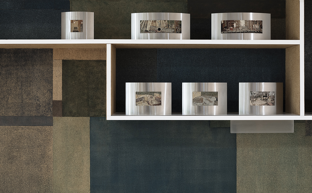 installation view: The Housing Question - Helen Grace, Sherre DeLys, Narelle Jubelin, at Penrith Regional Gallery, curated by Julie Ewington, 2019