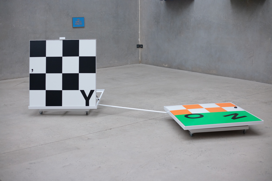 Agatha Gothe-Snape, YES NO THE ERRORS ARE DIVINE (floor mobile), 2025