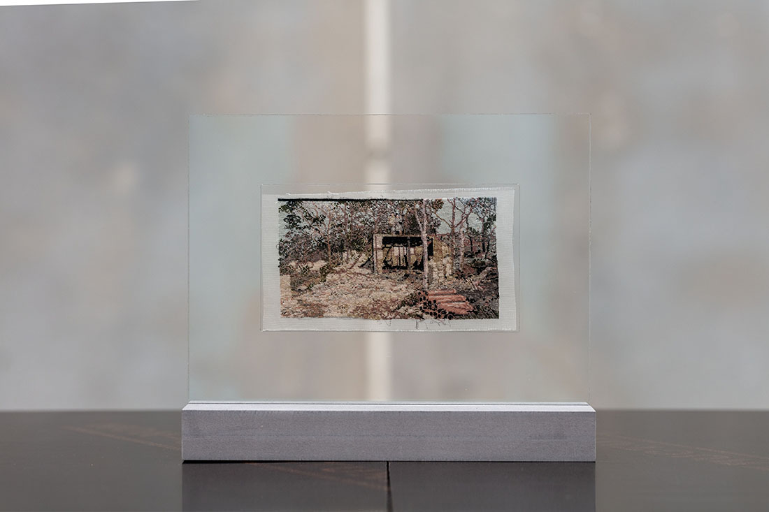 installation view: Narelle Jubelin — Contexto. For RDJ, RG & TH, at The Commercial, Sydney, 2024