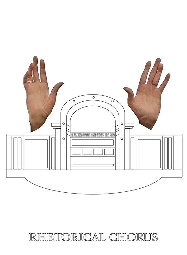 Agatha Gothe-Snape, The place where people meet to seek the highest is holy ground, 2015