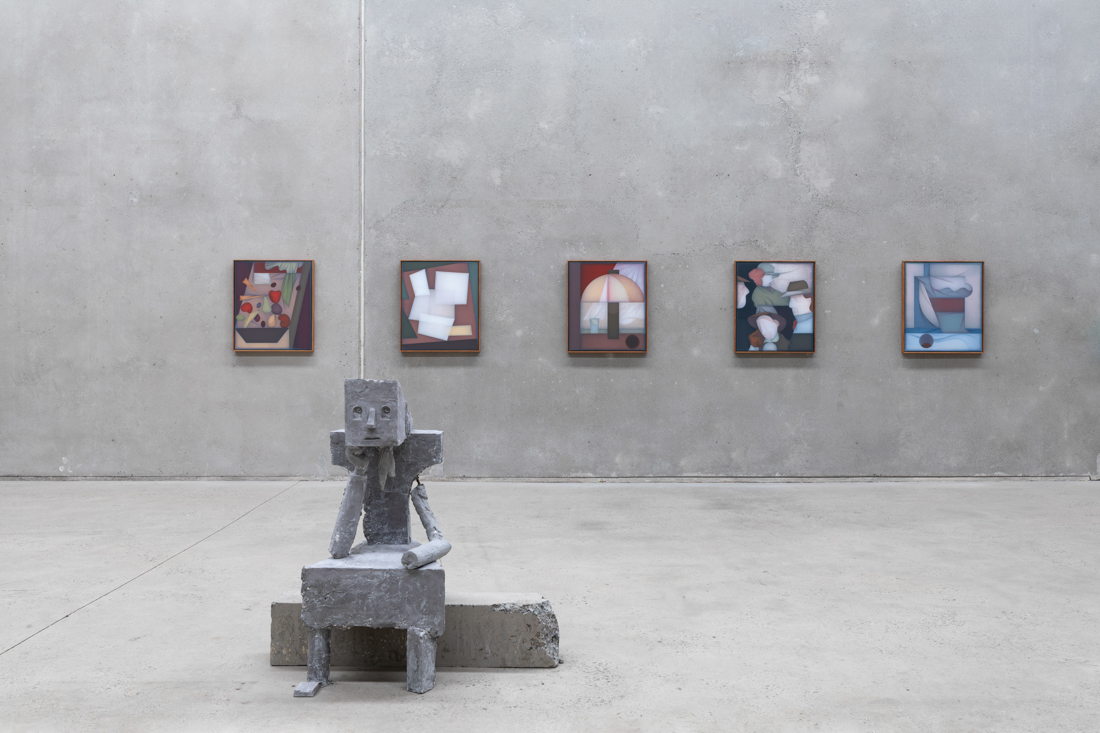 installation view: Mitch Cairns and Sven 't Jolle, Fruit and Veg and The Wisdom of John, at The Commercial, Sydney, 2025