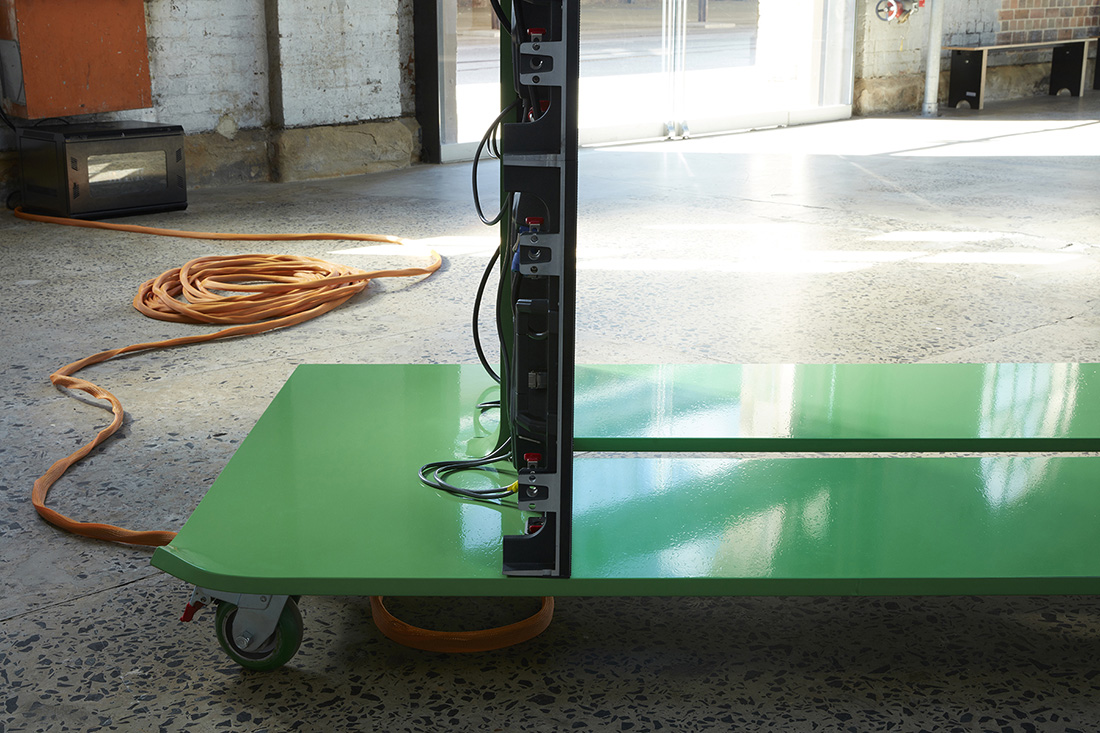 installation view: Agatha Gothe-Snape with Andrew Burrell, Every Act of Reading Performs the Work, 2019-2021 | The National 2021: New Australian Art | Carriageworks, Sydney, 2021 | This project was supported by the Faculty of Design, Architecture and Building, University of Technology Sydney. This project is supported by the NSW Government through Create NSW.