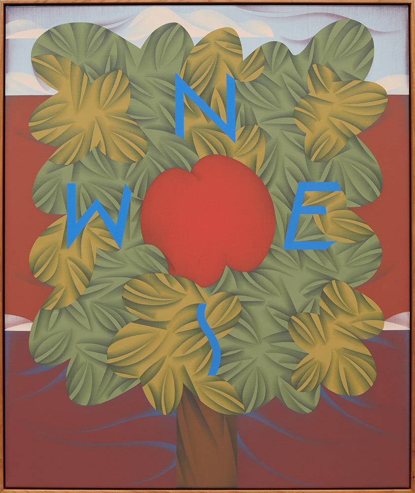 Mitch Cairns, Self-portrait w/ NEWS, 2021