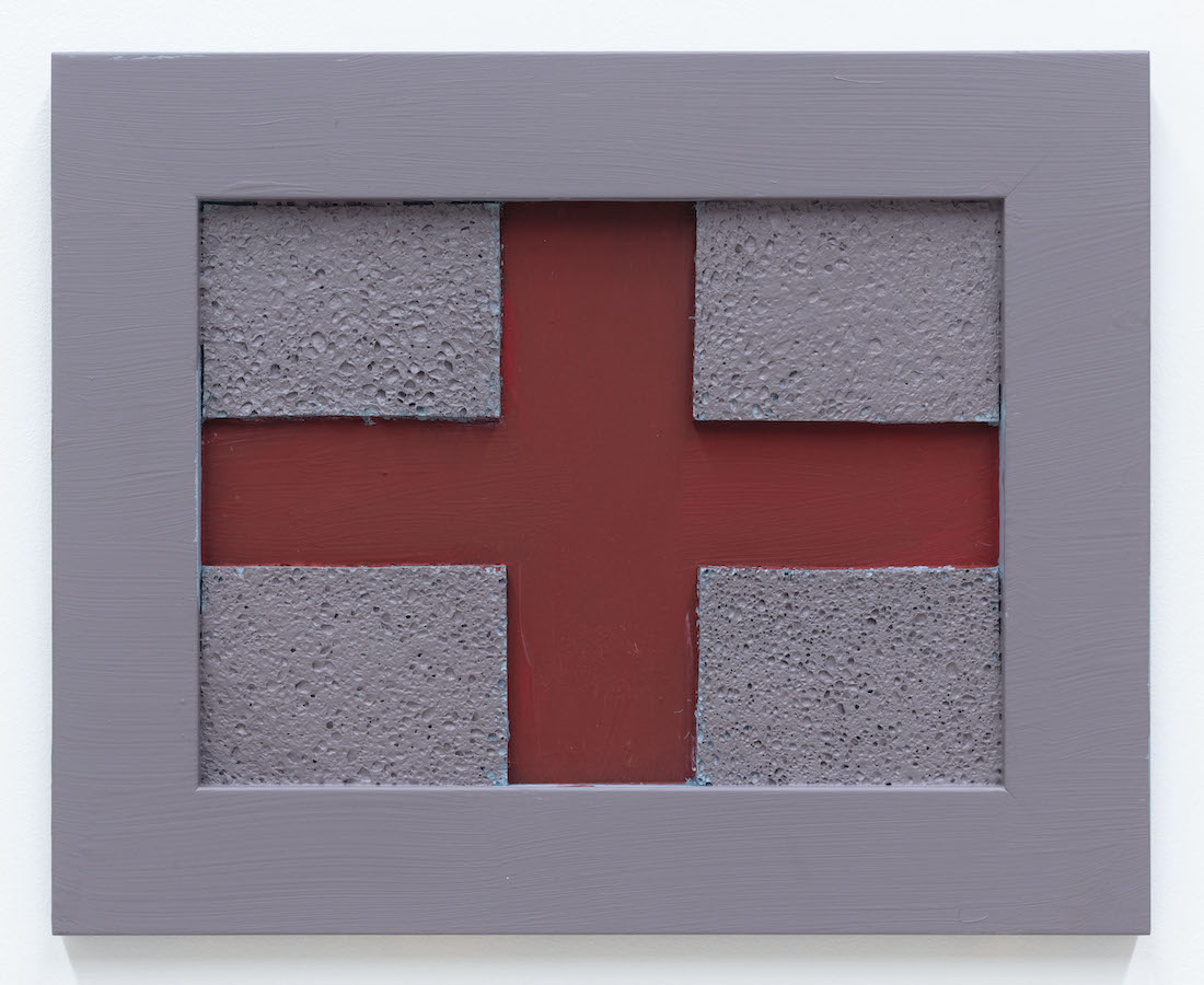 Oscar Perry, Cross. Red/Mauve, 2022