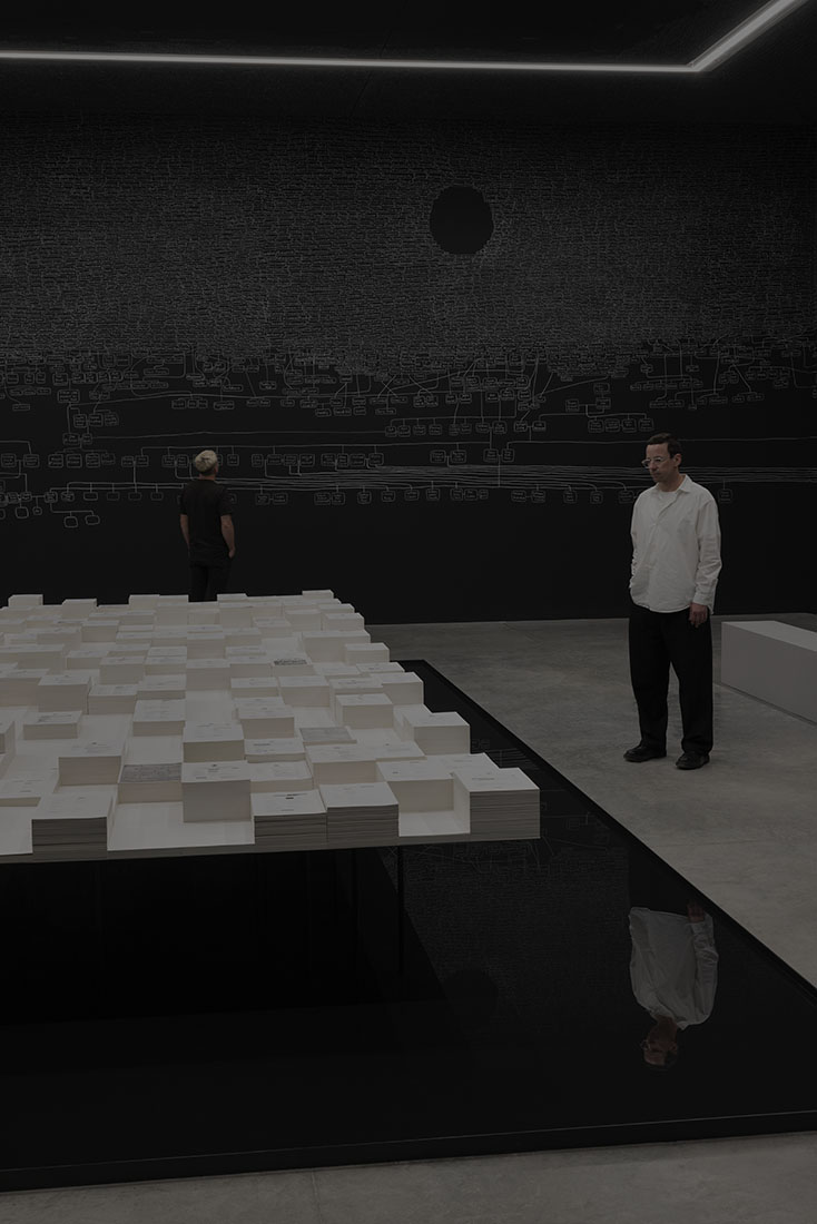 installation view: Archie Moore —kith and kin, Australia Pavilion at the 60th International Art Exhibition of La Biennale di Venezia | Commissioner: Creative Australia | Curator: Ellie Buttrose | exhibition dates: 20.04.24 — 24.11.24Andrea Rossetti