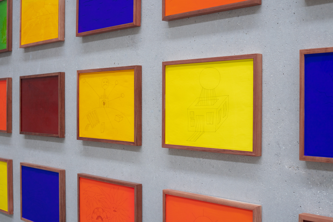 installation view: Agatha Gothe-Snape, UNDER THE SIGN OF WARNING, The Commercial, Sydney, 2025