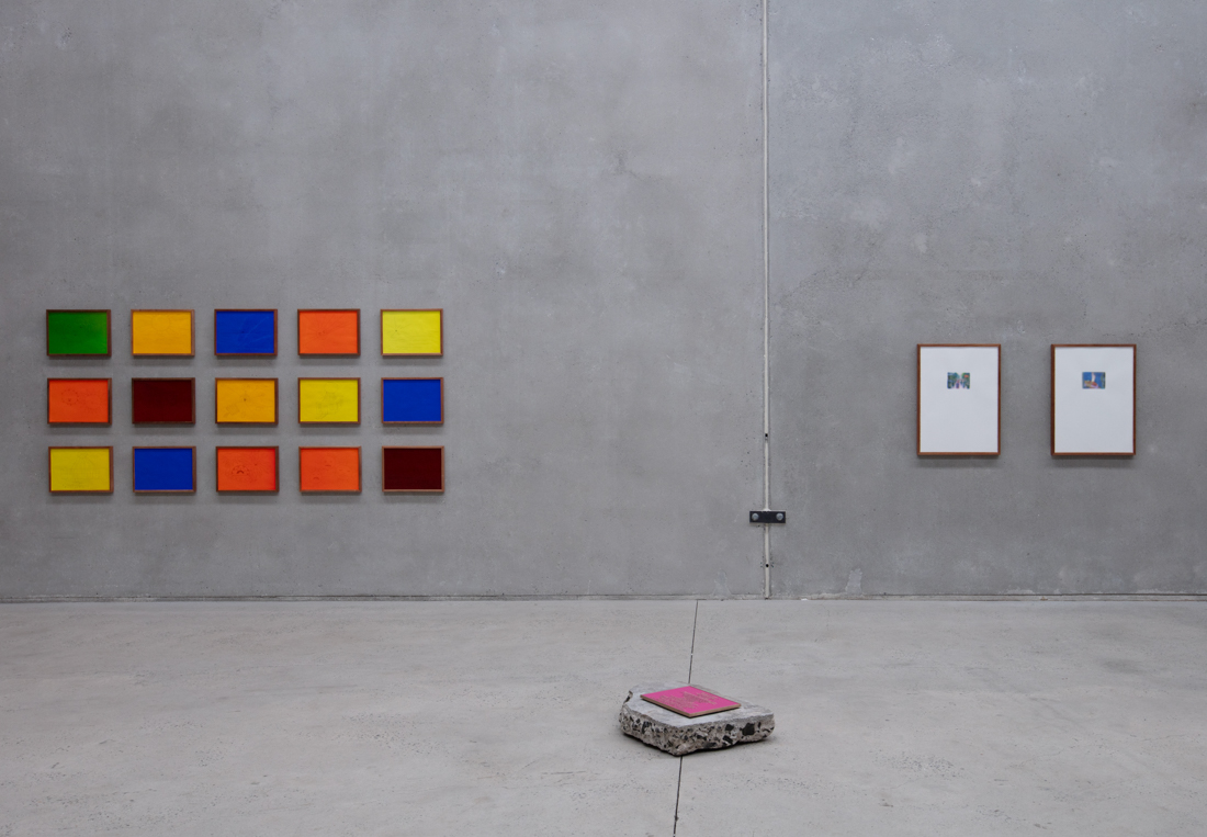 Installation view Agatha Gothe-Snape: UNDER THE SIGN OF WARNING, at The Commercial, Sydney, 2025