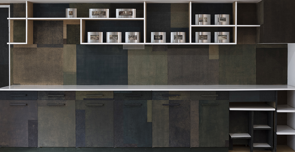 installation view: The Housing Question - Helen Grace, Sherre DeLys, Narelle Jubelin, at Penrith Regional Gallery, curated by Julie Ewington, 2019