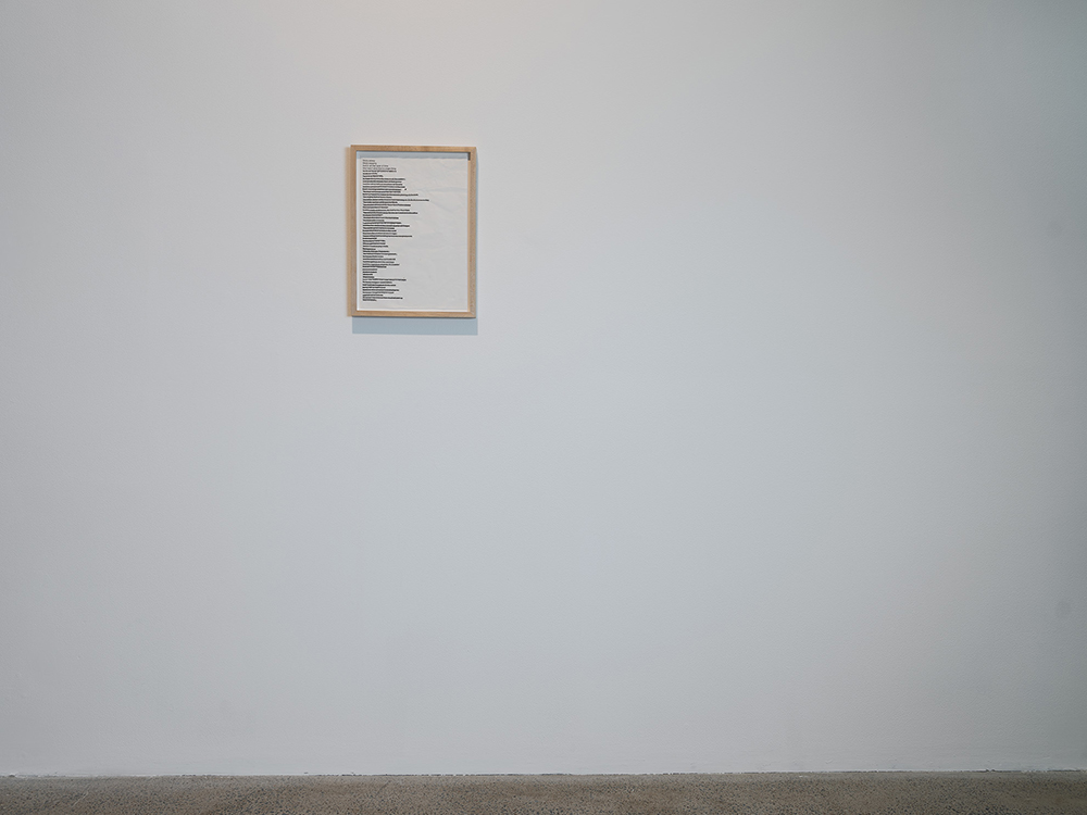 installation view: Agatha Gothe-Snape - Certain Situations, Institute of Modern Art, Brisbane - Gallery 1