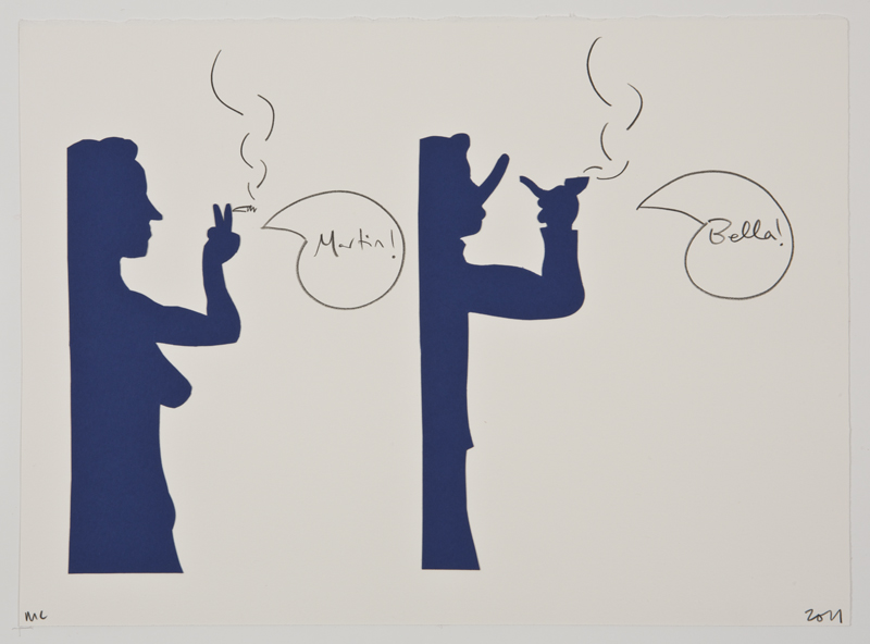 Mitch Cairns, Strange Martin Bella collage, 2011