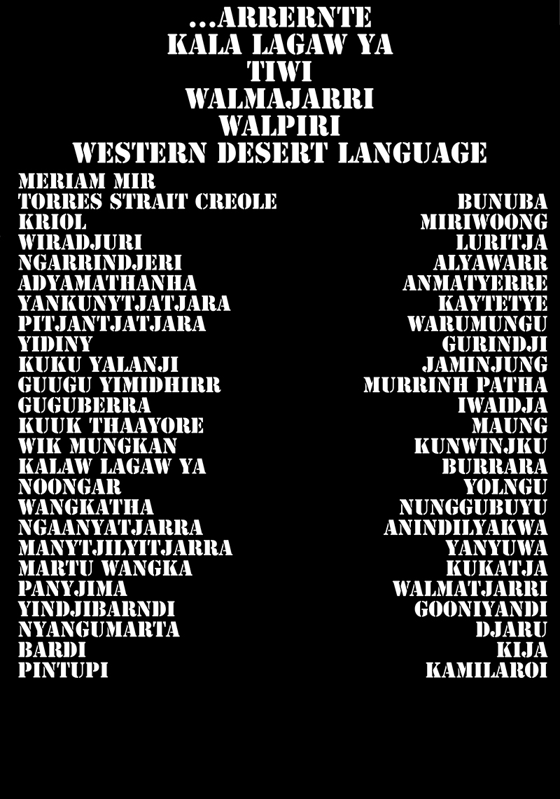 Archie Moore, This is Australia (back), 2017