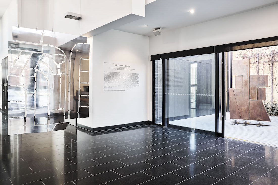 installation view: Circles of dialogue, La Trobe Art Institute, Bendigo, 2023