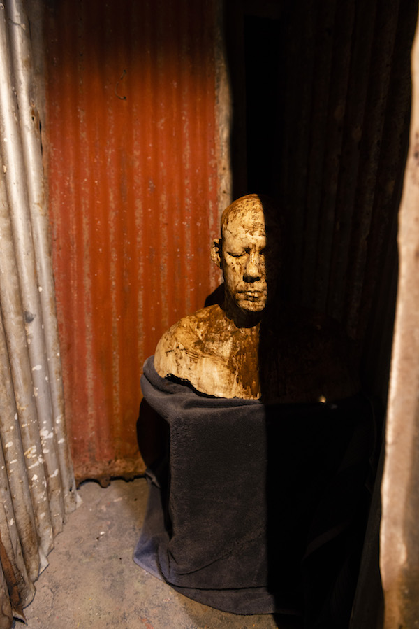 installation view: Archie Moore, HouseShow, 2020, mixed media installation, The Cottage, 272 Montague Road, West End, Brisbane