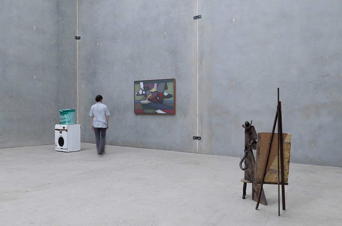 installation view: Mitch Cairns and Sven 't Jolle, Fruit and Veg and The Wisdom of John, at The Commercial, Sydney, 2025