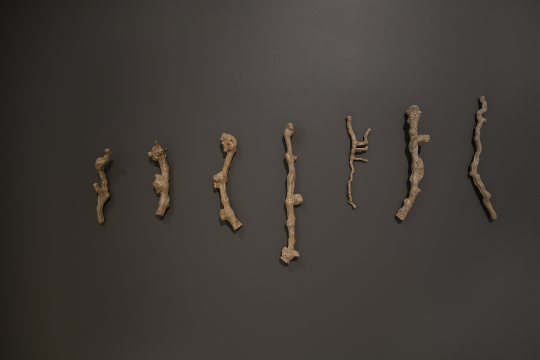 installation view: Yasmin Smith, Terroir, 2020, in TarraWarra Biennale 2021: Slow Moving Waters, TarraWarra Museum of Art, Tarrawarra