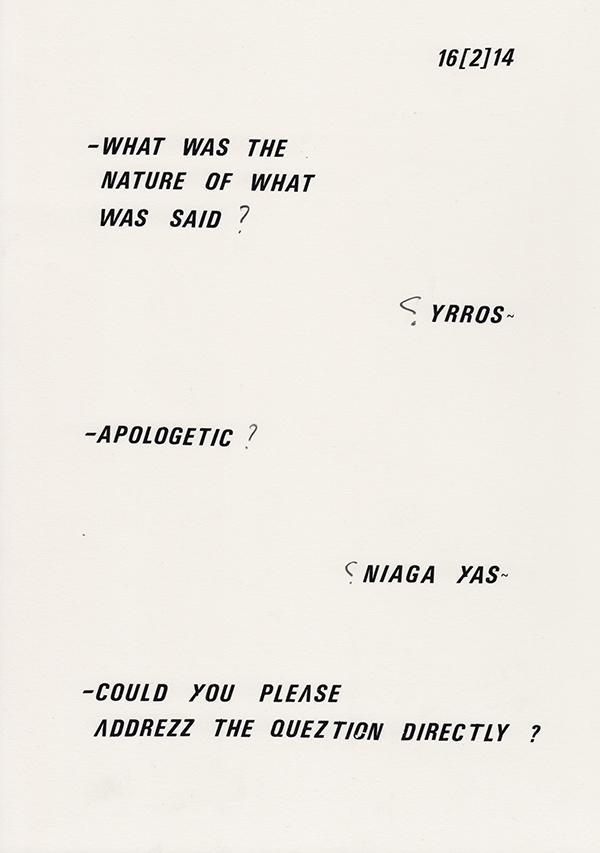 Mitch Cairns, Untitled, 2015