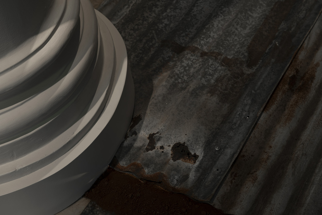 installation view: Archie Moore — Pillors of Democracy, at Cairns Art Gallery, Cairns, 2023