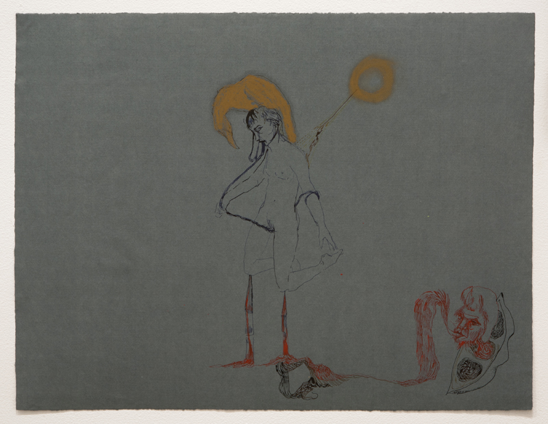 Clare Milledge, Bird-Moon-Pod-Blood-Lady (for Jasmine), 2008