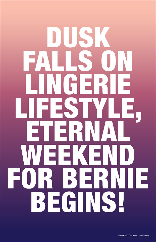 Agatha Gothe-Snape, Headliners with Bernadette Lakin, 2011