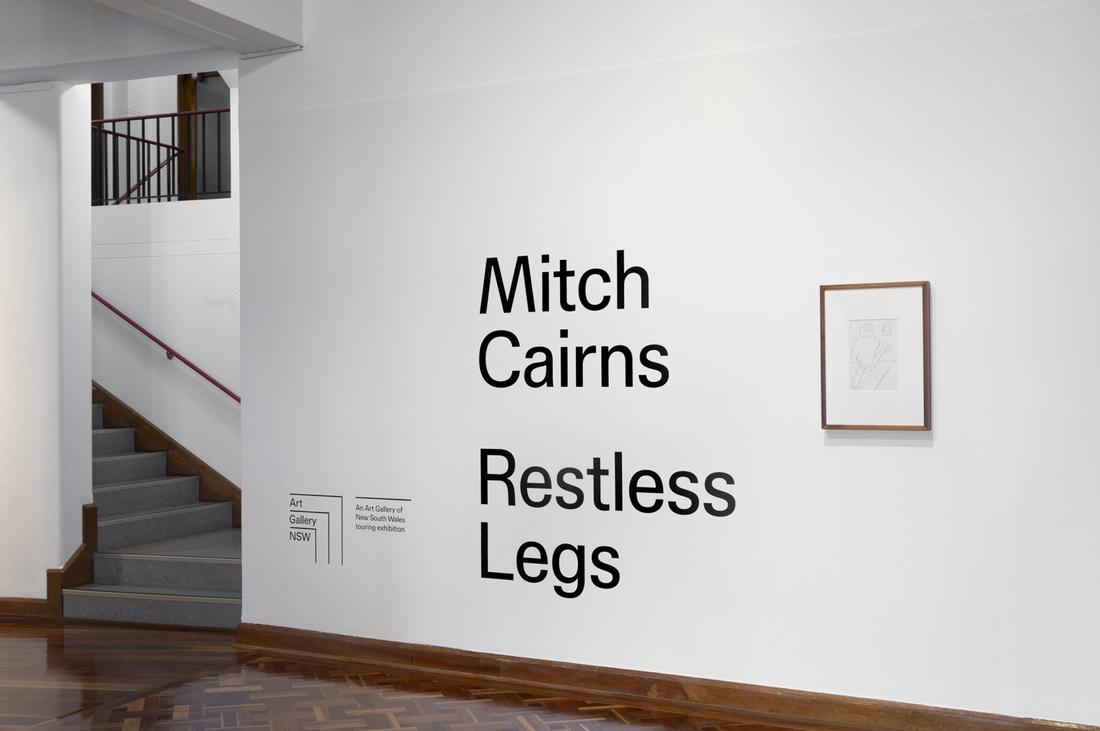 installation view Mitch Cairns: Restless Legs, Wollongong Art Gallery, 2025