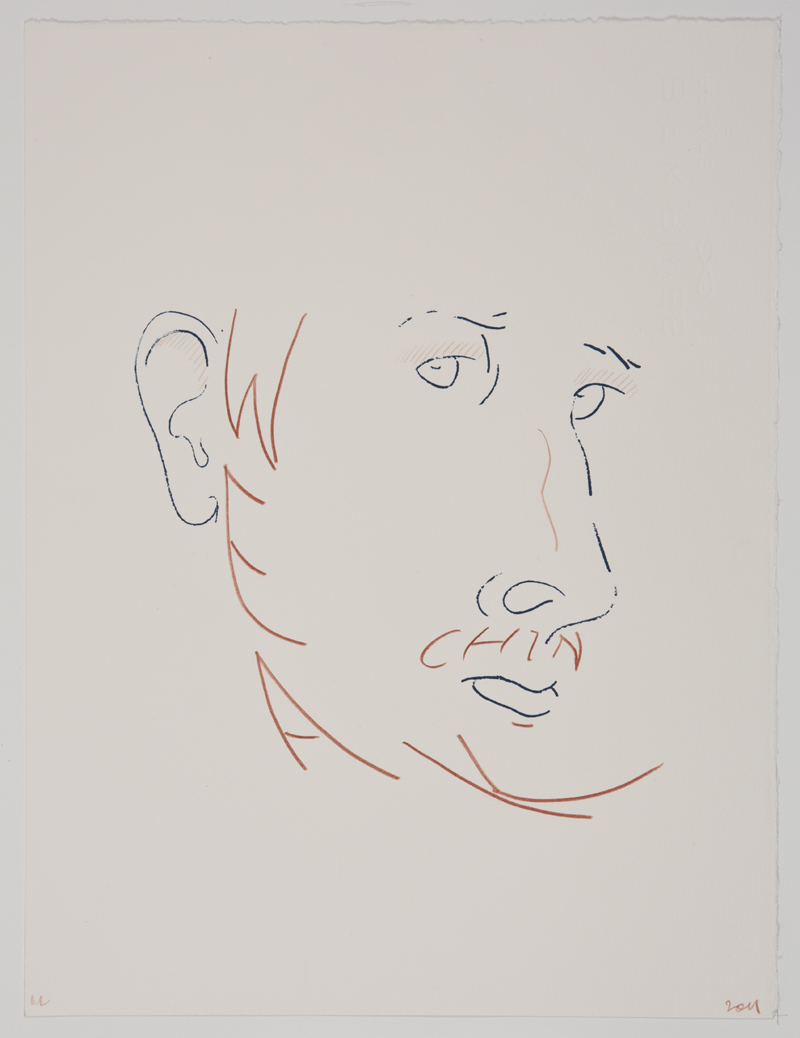 Mitch Cairns, Self-portrait (weak chin), 2011