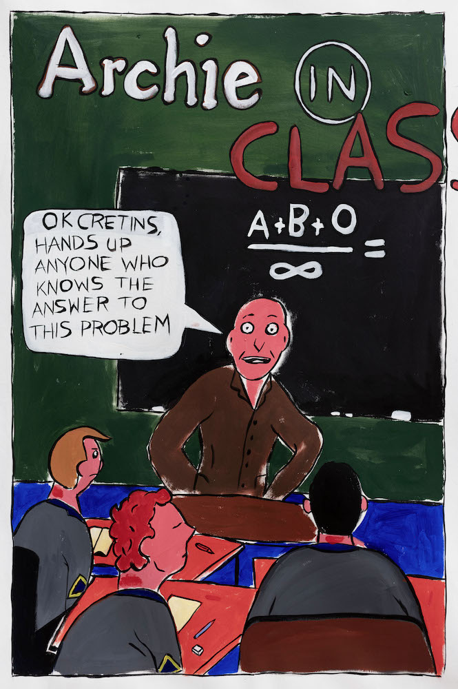 detail of Archie in Class, 2005