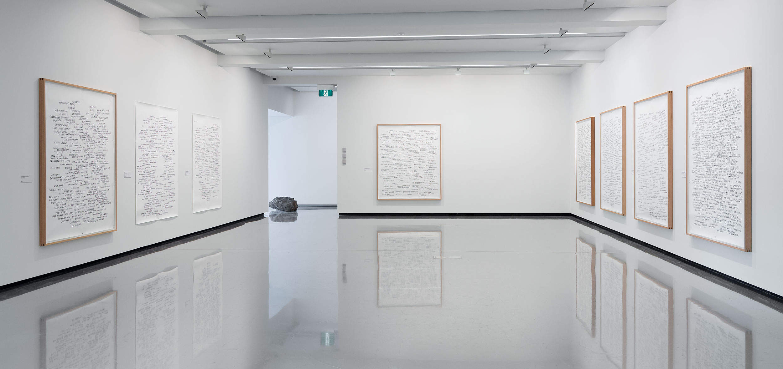 Agatha Gothe-Snape: The Outcome Is Certain, installation view: Monash University Museum of Art, Melbourne, 2020