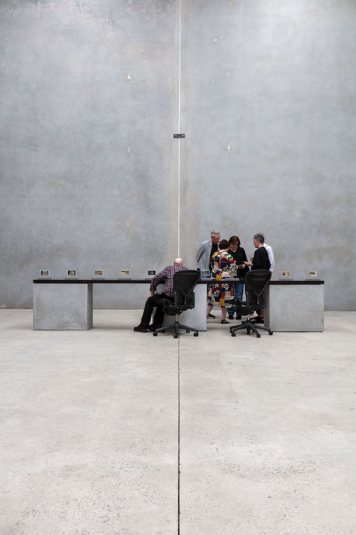 installation view: Narelle Jubelin — Contexto. For RDJ, RG & TH, at The Commercial, Sydney, 2024