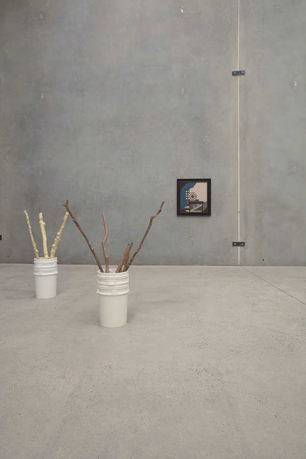 installation view: The Humanity at The Commercial, Sydney | floor Yasmin Smith, wall Diena Georgetti