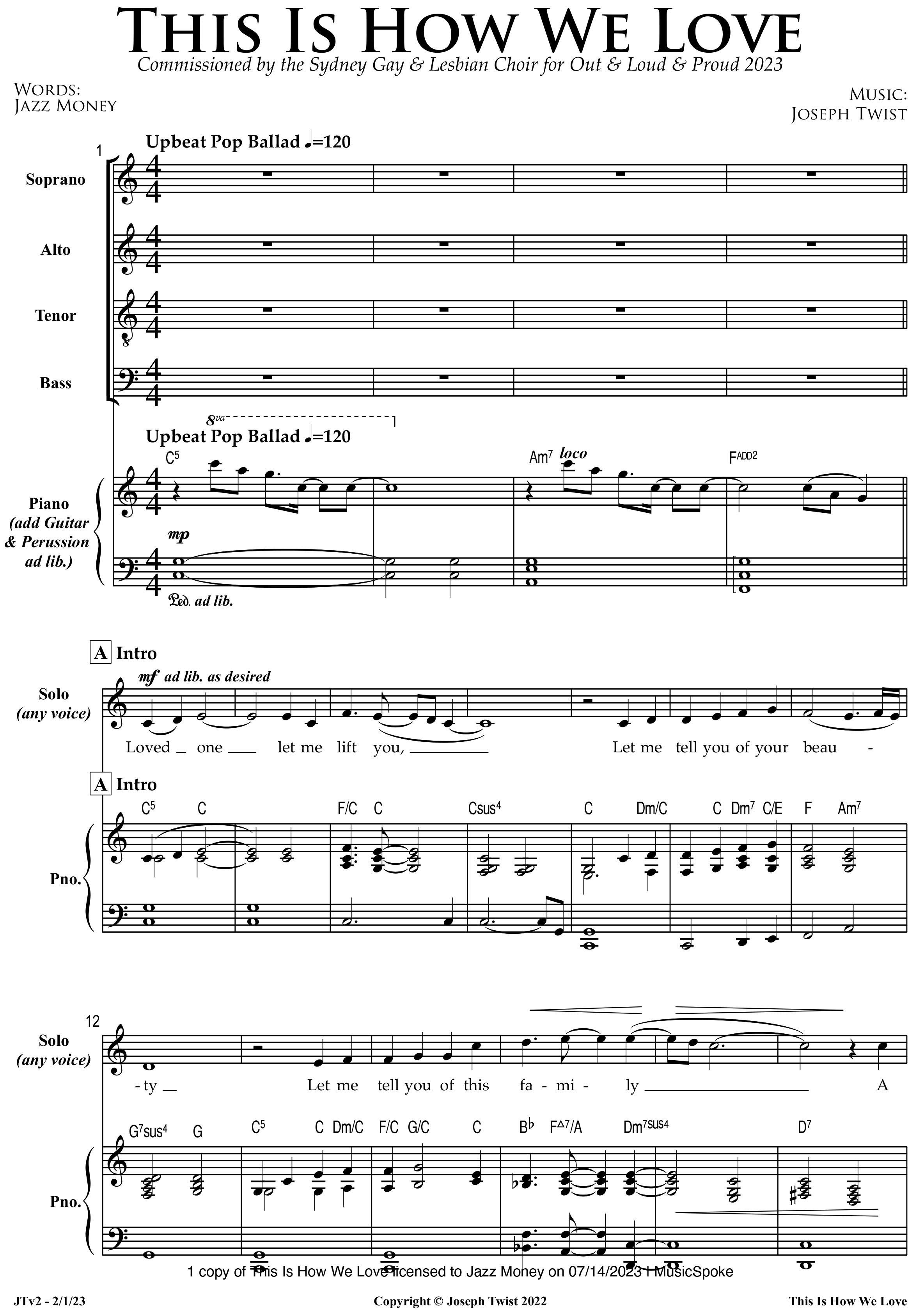 Jazz Money, This is how we love, 2023