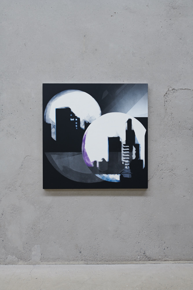 installation view showing work by Nigel Milsom: Explore Sydney Contemporary, at The Commercial, Sydney, 2021