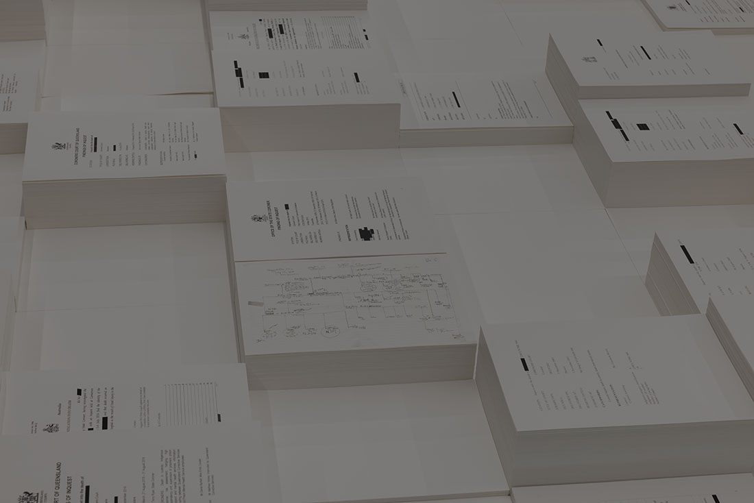 installation view: Archie Moore —kith and kin, Australia Pavilion at the 60th International Art Exhibition of La Biennale di Venezia | Commissioner: Creative Australia | Curator: Ellie Buttrose | exhibition dates: 20.04.24 — 24.11.24