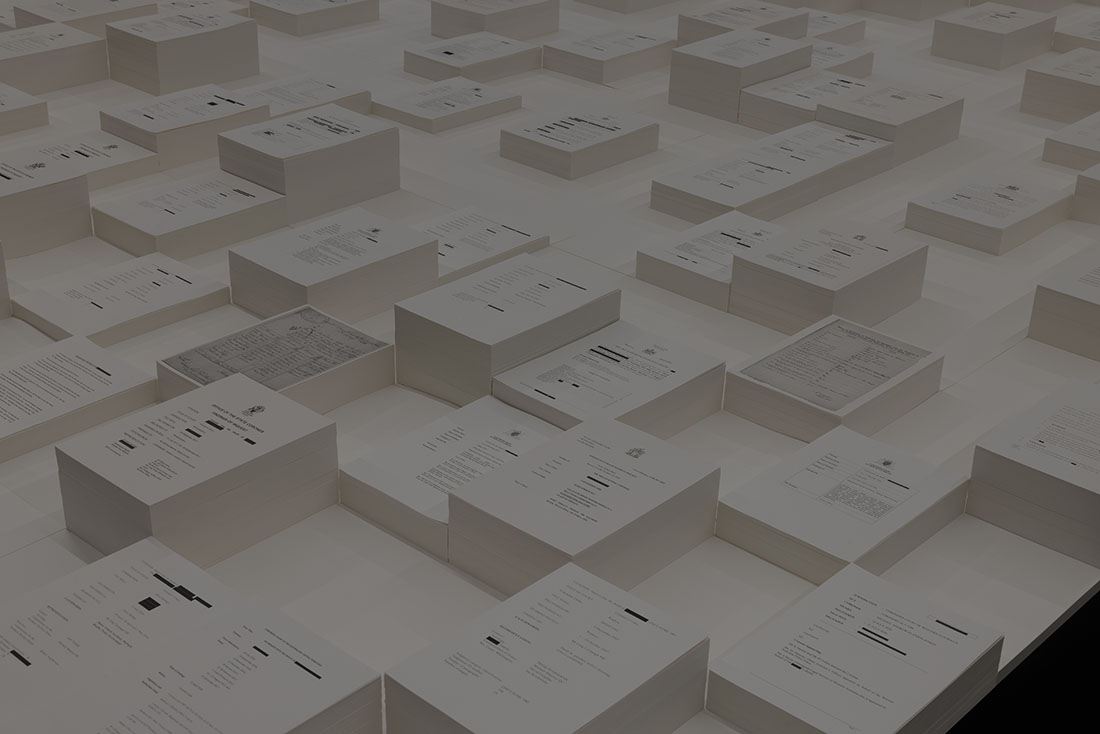 installation view: Archie Moore —kith and kin, Australia Pavilion at the 60th International Art Exhibition of La Biennale di Venezia | Commissioner: Creative Australia | Curator: Ellie Buttrose | exhibition dates: 20.04.24 — 24.11.24