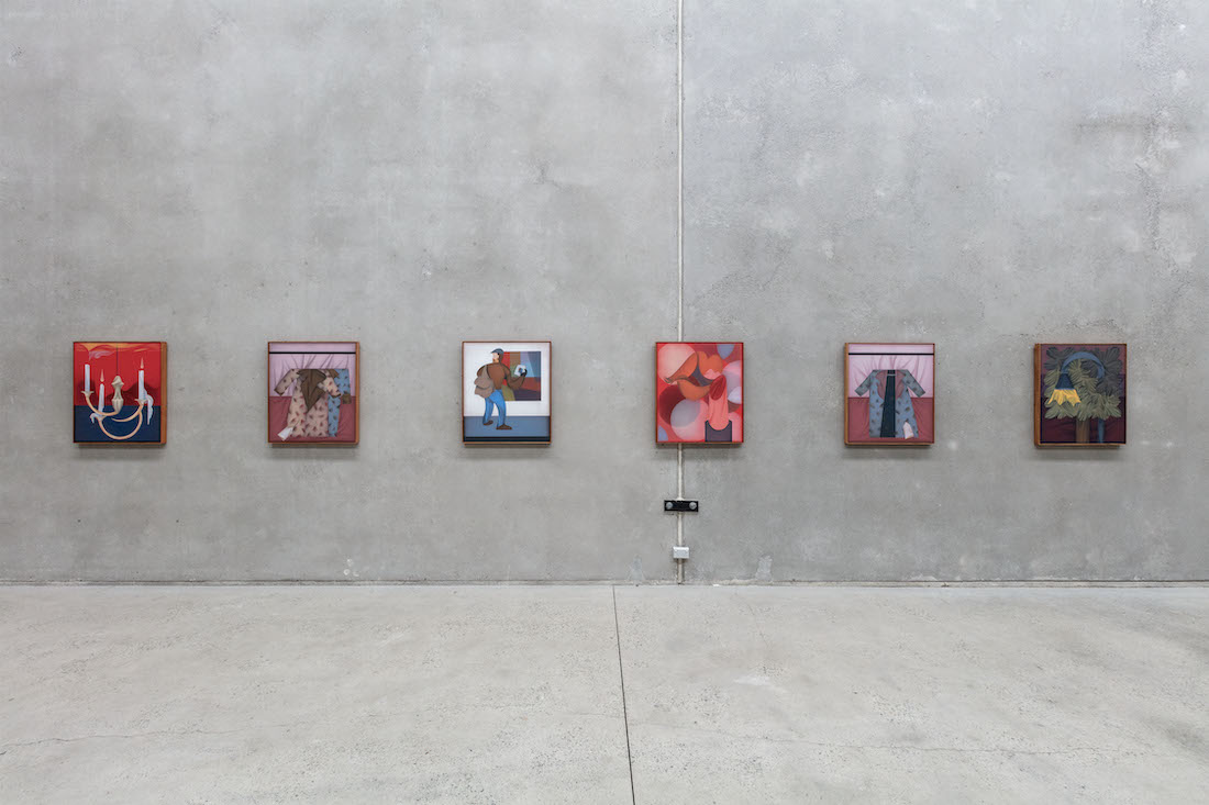 installation view: Mitch Cairns — Free TAFE & Railway Cake, at The Commercial, Sydney, 2023