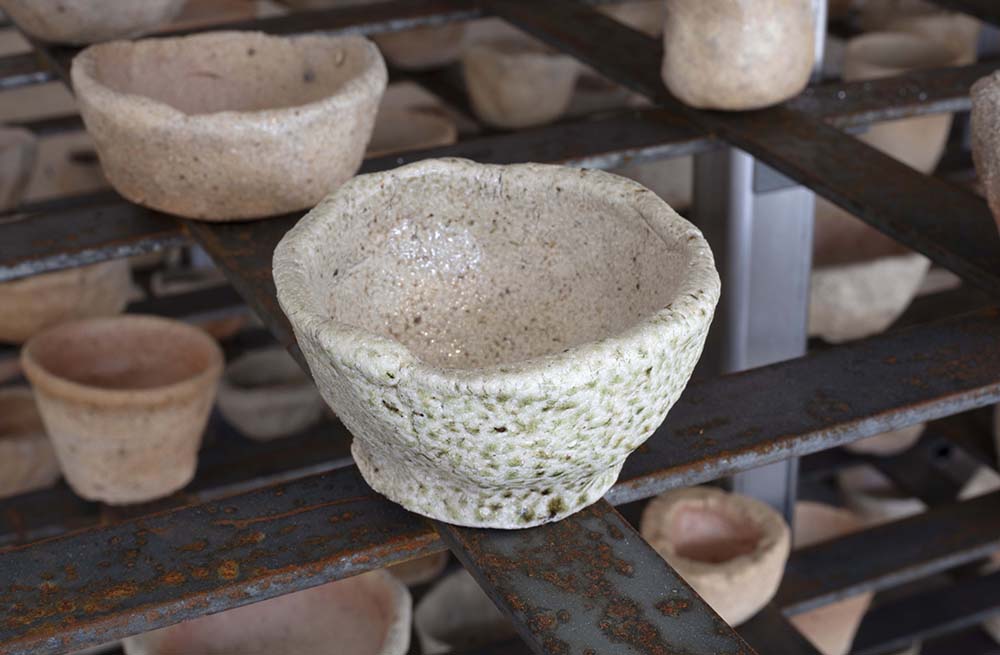 Yasmin Smith, Drowned River Valley, 2016-2018, installation view at The Commercial, Sydney - salt harvesting vessel detail (photo credit: Alex Kiers/The Commercial)