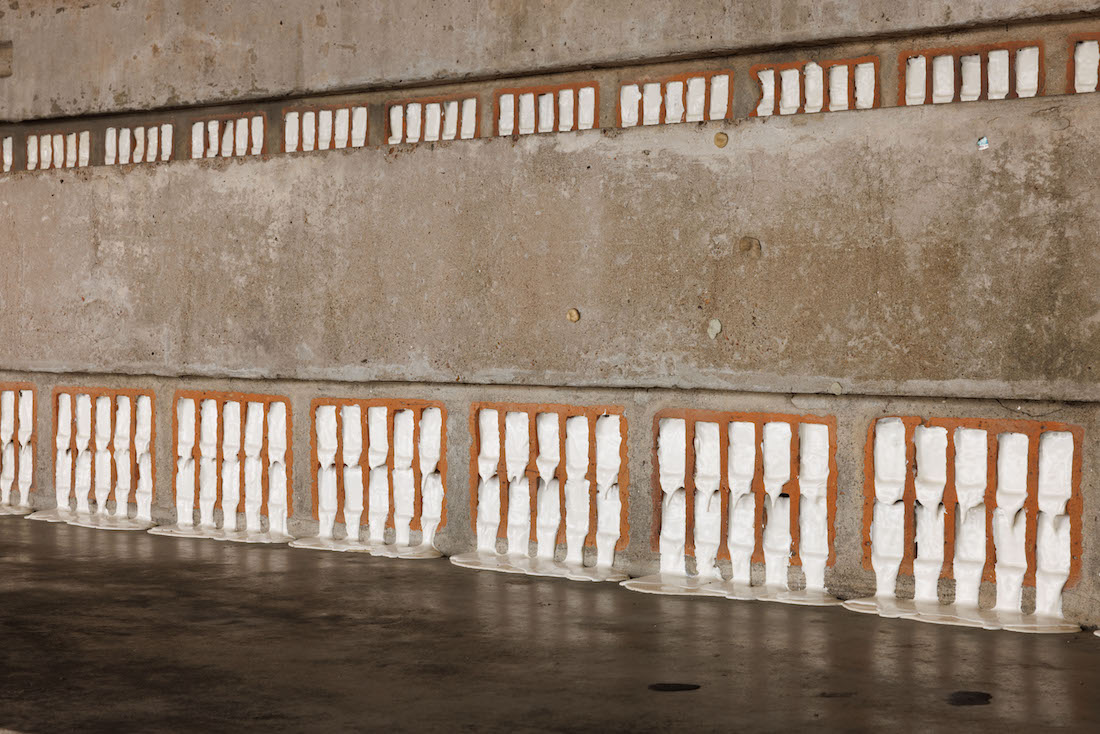 installation view: Yasmin Smith, Wound response, 2024 | Largos Biennial, Tafawa Balewa Square,, Lagos, Nigeria