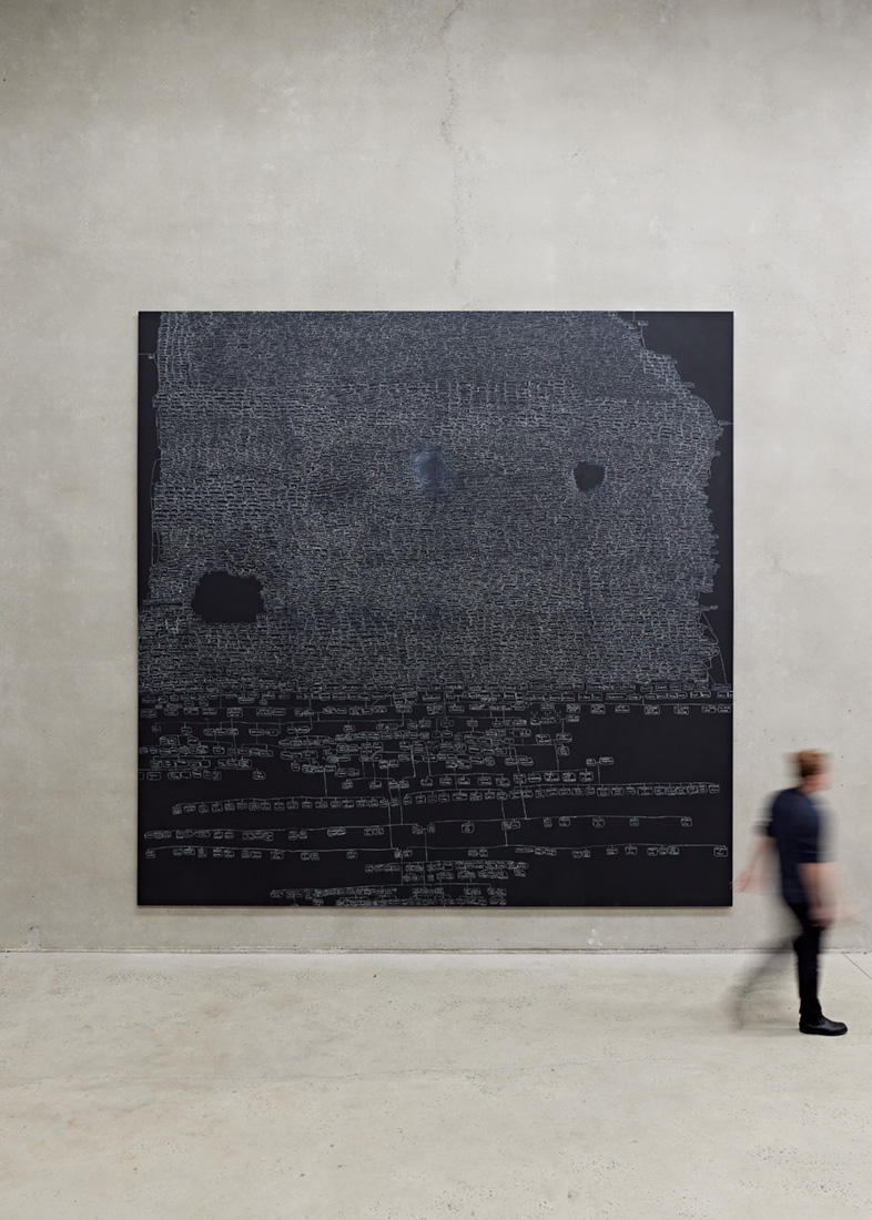 installation view: Archie Moore, Family Tree, 2021 | The Commercial, Sydney, 2021 | Commissioned by UNSW Galleries with support of the 2020 Commissioner’s Circle