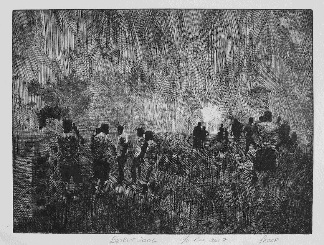 Jude Rae, Beirut 2006 (Men on hill), 2017